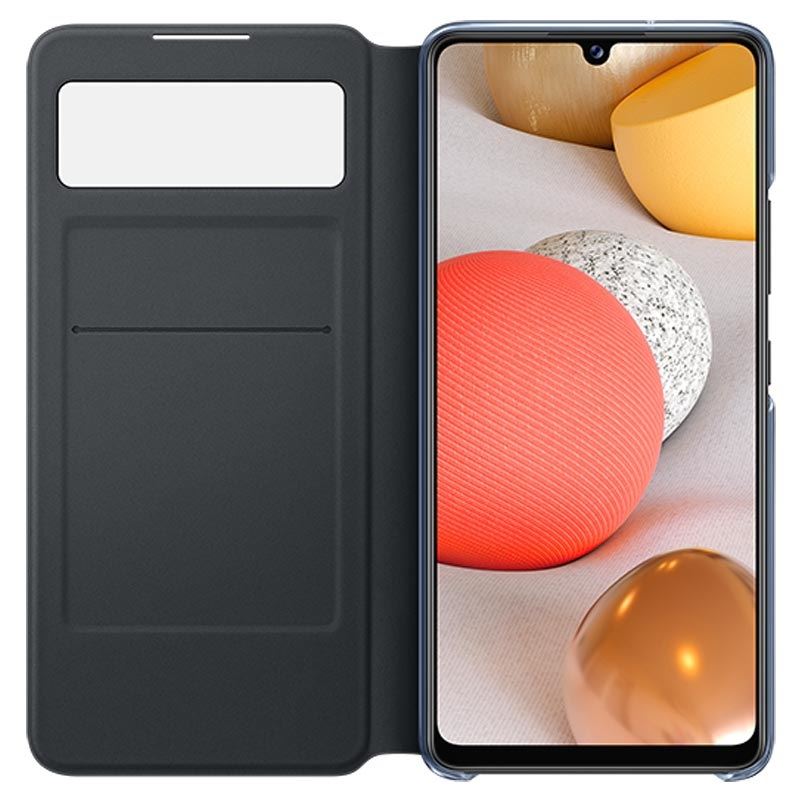 Samsung Galaxy A42 S View Wallet Cover Black - EF-EA426PBEGEE