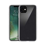 XQISIT Phantom Glass Case for iPhone 11 6.1" Clear Hard Back Cover