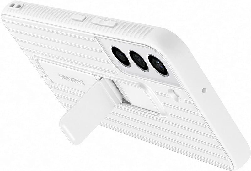 Samsung Galaxy S22 Protective Standing Cover White/Green - EF-RS901CWEGEW