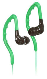 KitSound Enduro Water Resistant Sports Ear Hook Green Headset KSENDGN
