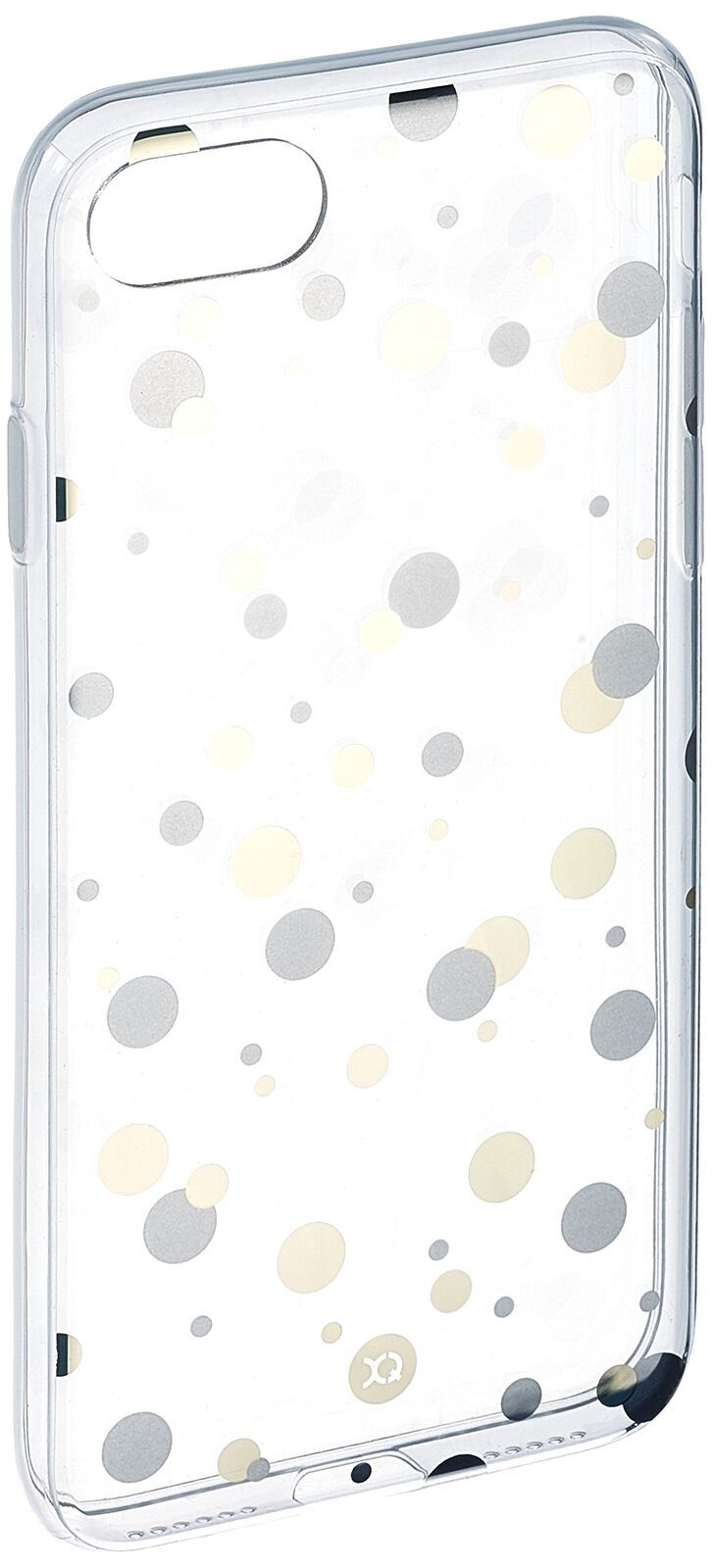 Xqisit Shell Dots Case for Apple iPhone 7 - Clear/Gold /Silver