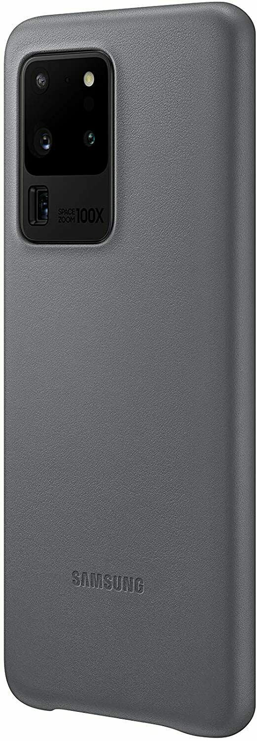 Samsung Galaxy S20 Ultra Leather Cover Grey Case EF-VG988LJEG