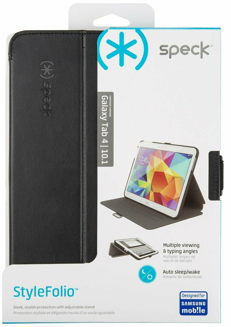 Speck Black Tablet Case Cover with Stand for Samsung Galaxy Tab 4 10.1 SPK-A2771