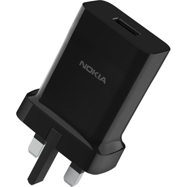 Nokia 18W USB A Wall Charger UK Black - 8P00000141
