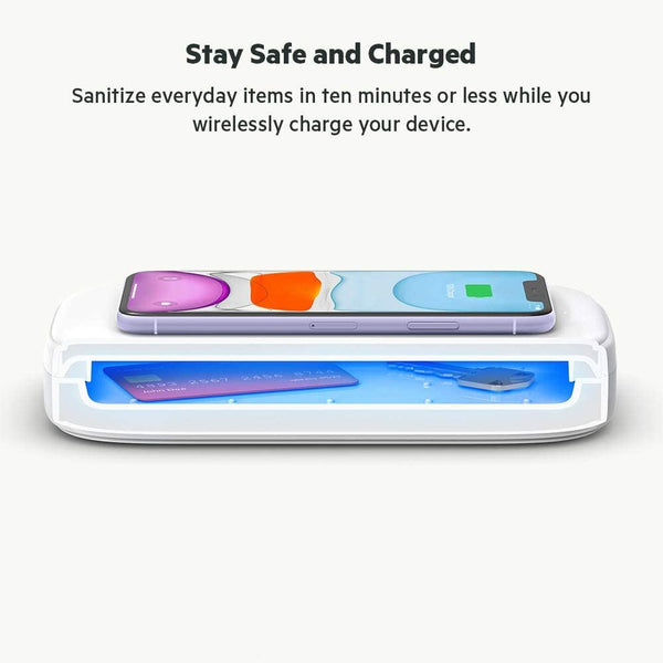 Belkin 10W Qi Wireless Charger with UV Sanitizer White - WIZ011btWH
