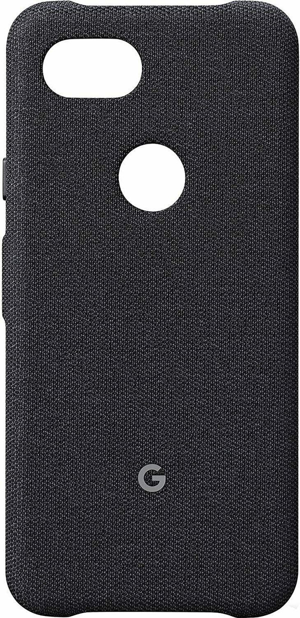 Genuine Google Pixel 3a XL Carbon Black Cover Fabric Case GA00787