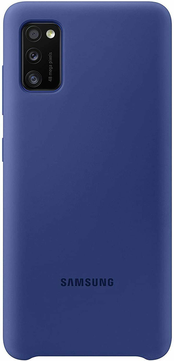 Samsung Galaxy A41 Blue Silicone Cover Soft Case EF-PA415TLEGEU