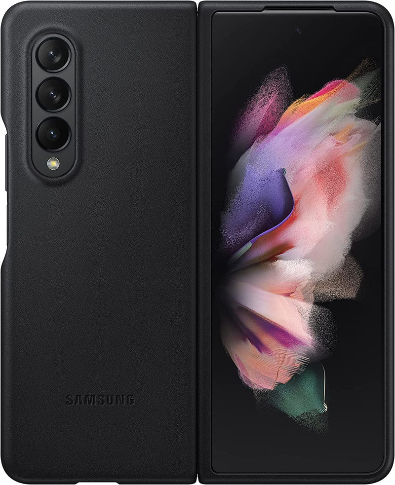 Samsung Galaxy Z Fold 3 Leather Cover Black - EF-VF926LBEGWW