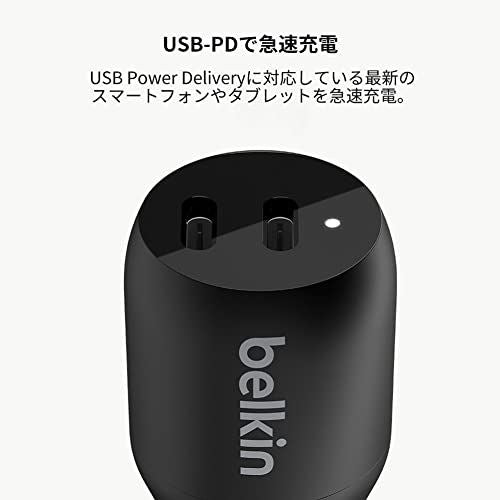 Belkin 36W USB C Car Charger Black - F7U013dsBLK