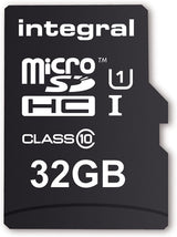 Integral 32GB Micro SDHC Memory Card Class 10 - INMSDH32G10-40U1