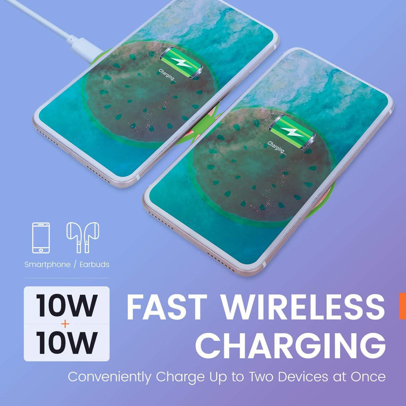 Helix 10W Qi Juice Dual Wireless Charger Watermelon - ETHQI2WA