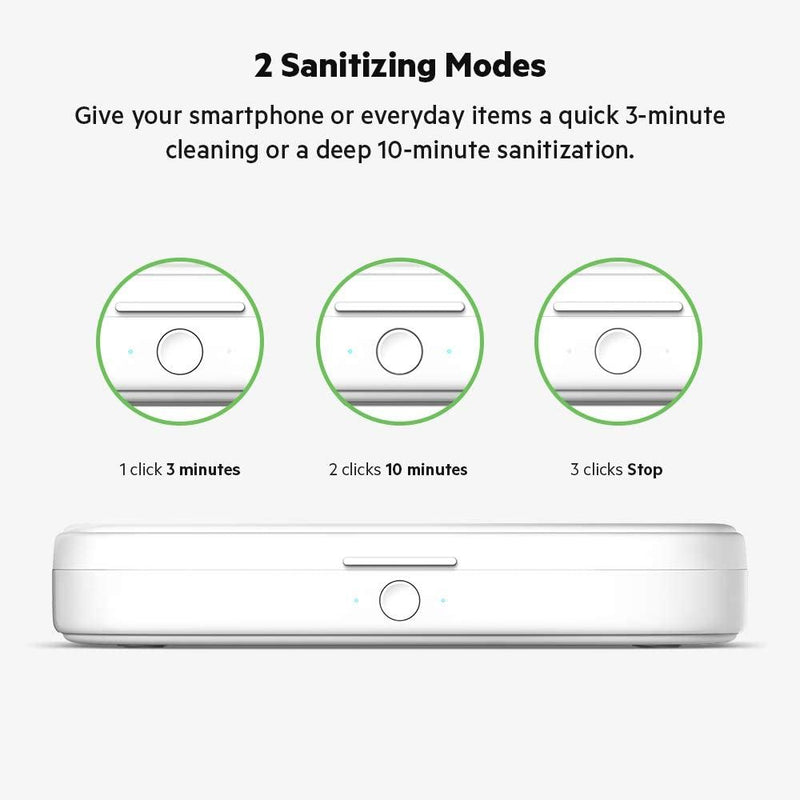 Belkin 10W Qi Wireless Charger with UV Sanitizer White - WIZ011btWH