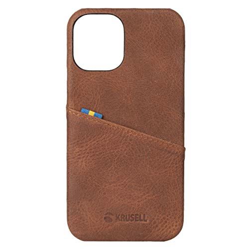 Krusell Sunne Card Cover for iPhone 12 Mini 5.4" Vintage Cognac Case