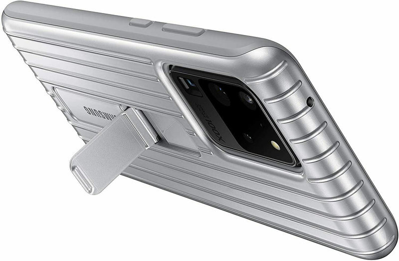 Samsung Galaxy S20 Ultra Protective Silver Standing Cover Case EF-RG988CSEG