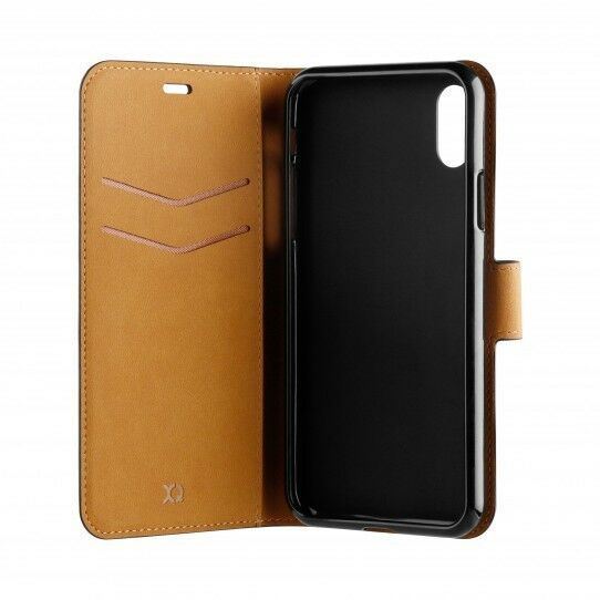 Xqisit iPhone XR 6.1" Black Slim Wallet Case Pouch Stand 32999