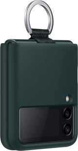 Samsung Galaxy Z Flip 3 Silicone Cover with Ring Green - EF-PF711TGEGWW