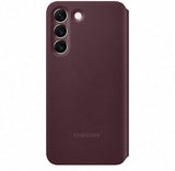 Samsung Galaxy S22 Clear View Cover Burgandy - EF-ZS901CEEGEW