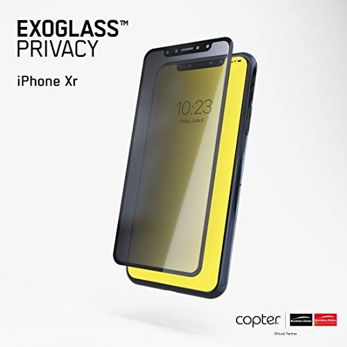 Copter Exoglass Screen Protector Compatible with iPhone XR - Black