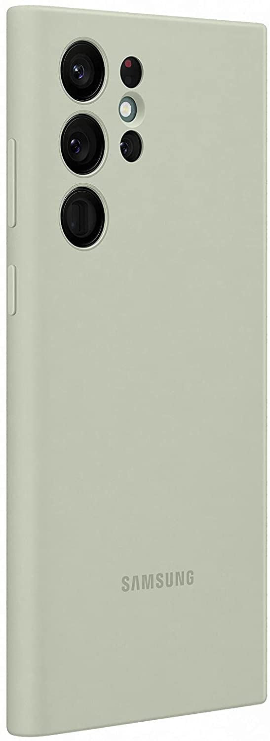 Samsung Galaxy S22 Ultra Silicone Cover Olive Green - EF-PS908TMEGWW