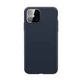 XQISIT Silicone Case for iPhone 12 Pro Max 6.7" Blue Soft Touch Cover