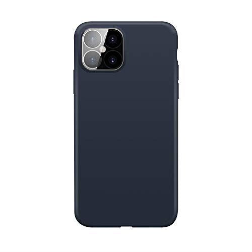 XQISIT Silicone Case for iPhone 12 Pro Max 6.7" Blue Soft Touch Cover