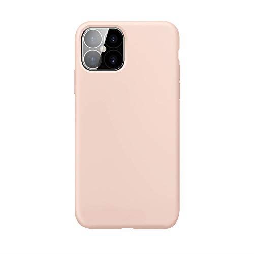 XQISIT Silicone Case for iPhone 12/Pro 6.1" Nude Pink Soft Touch Cover