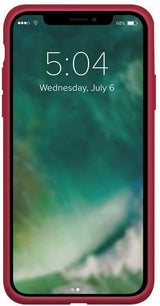 XQISIT Silicone Case for iPhone 12 Mini 5.4" Red Soft Touch Cover