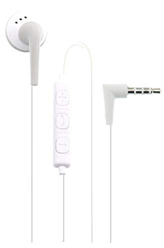 U Unique London Mono Wired White Headset with Volume Control iphone samsung