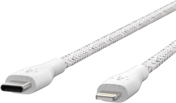 Belkin DuraTek 1.2M USB C to Lightning Cable White - F8J243BT04-WH