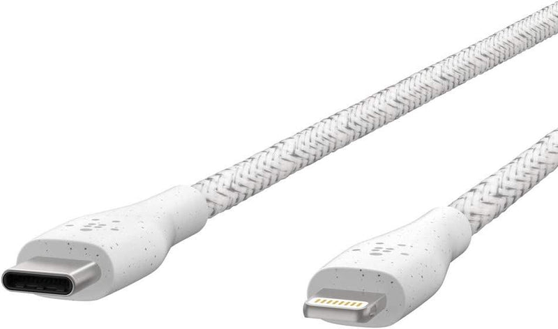 Belkin DuraTek 1.2M USB C to Lightning Cable White - F8J243BT04-WH