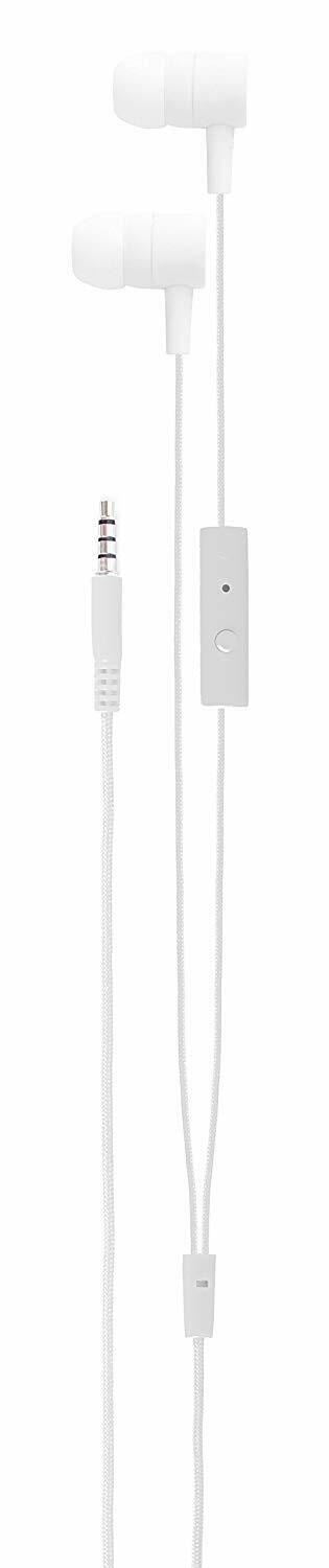 Xqisit iE20�White Stereo 3.5mm In Ear Headset Headphones 18734