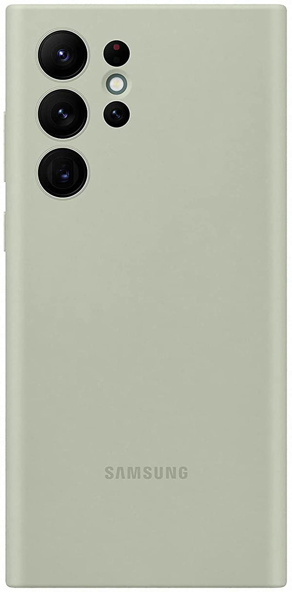 Samsung Galaxy S22 Ultra Silicone Cover Olive Green - EF-PS908TMEGWW