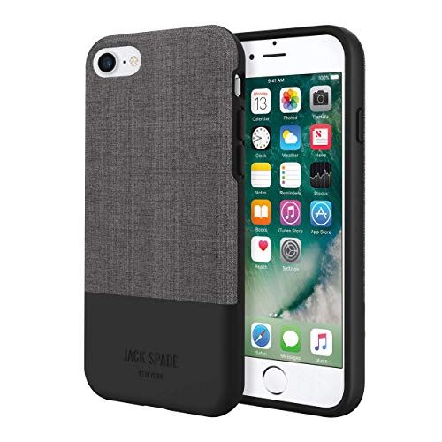 Jack Spade Color Block Case Grey Black for iphone 7 8 SE 2020 4.7"