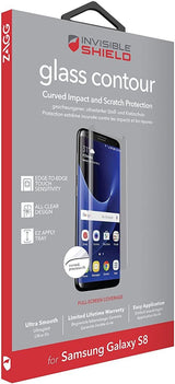Zagg Glass Contour for Samsung Galaxy S8 Clear - GS8CGS-F00