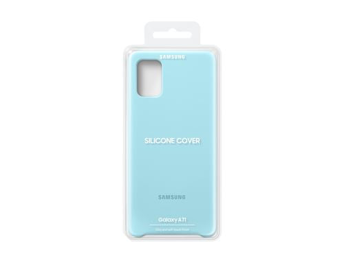 Samsung Galaxy A71 Silicone Cover Blue - EF-PA715TLEGEU