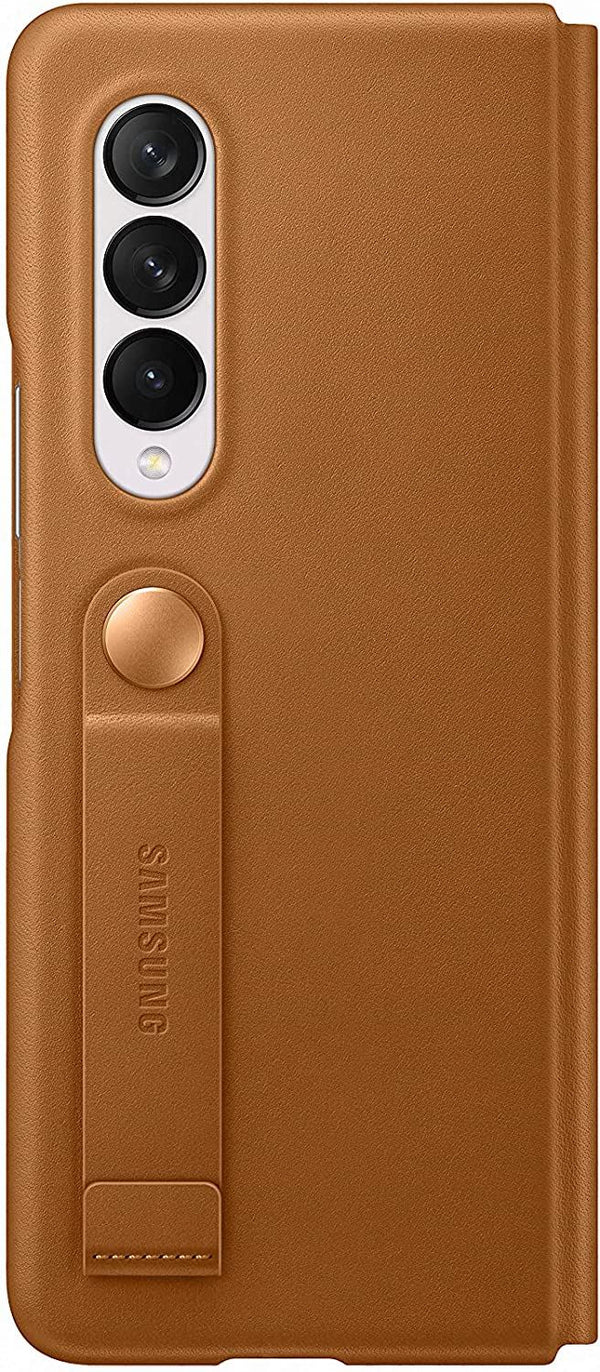 Samsung Galaxy Z Fold 3 Leather Flip Cover Brown - EF-FF926LAEGWW