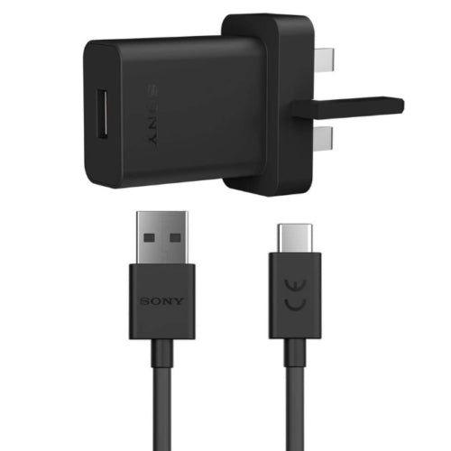 Sony 30W Fast Black Mains Charger UK Plug - XQZ-UC1