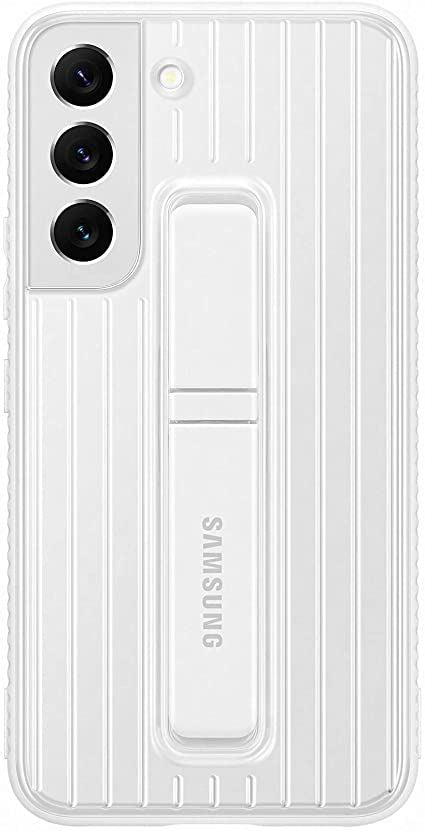 Samsung Galaxy S22 Protective Standing Cover White/Green - EF-RS901CWEGEW