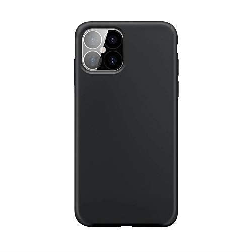 XQISIT Silicone Case for iPhone 12 Pro Max 6.7" Black Soft Touch Cover