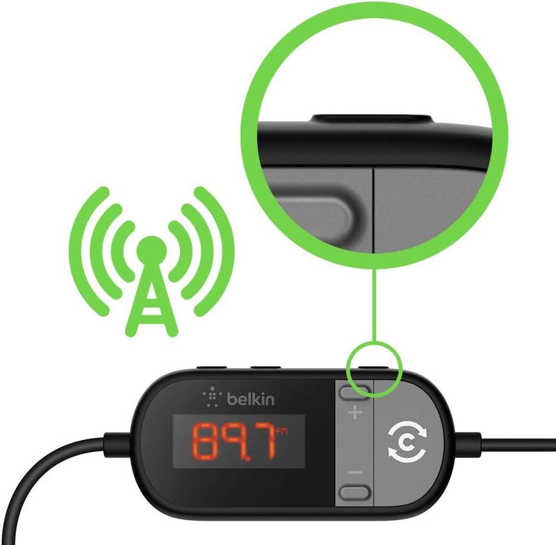 Belkin Tunecast In Car 3.5mm to FM Transmitter - F8Z880ea
