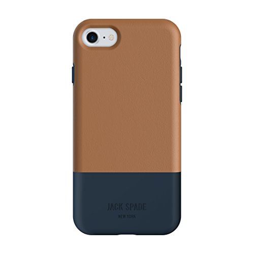 Jack Spade Color Block Case Tan Navy for iphone 7 8 SE 2020 4.7"