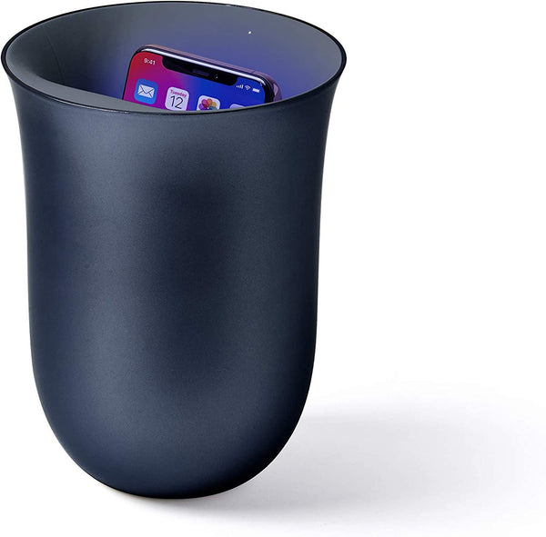 Lexon Oblio Wireless Charging Station with UV Sanitizer Blue - LH59DB