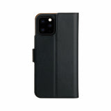 XQISIT Slim Wallet for iPhone 12/Pro 6.1" Black Case with Stand Function