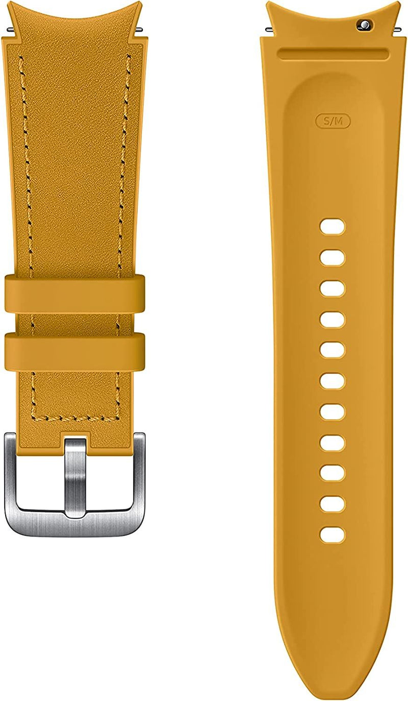 Samsung Galaxy Watch 4/5/5 Pro Hybrid Leather Band 20mm S/M Yellow - ET-SHR88SYEGEU