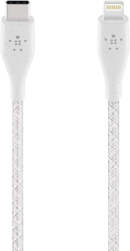 Belkin DuraTek 1.2M USB C to Lightning Cable White - F8J243BT04-WH