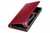 Samsung Original Leather Wallet Cover Case for Galaxy Note 9 - Red