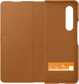 Samsung Galaxy Z Fold 3 Leather Flip Cover Brown - EF-FF926LAEGWW