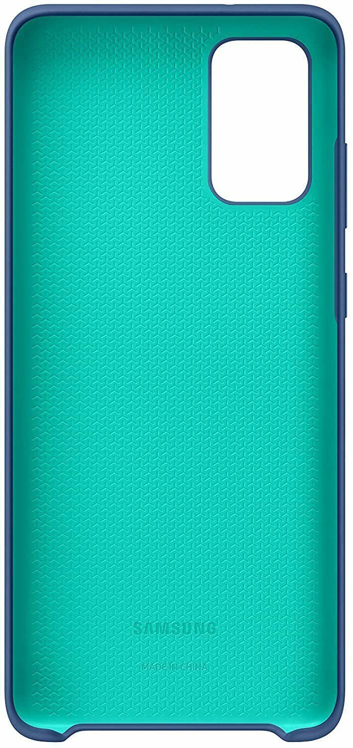 Samsung Galaxy S20 Plus 5G Silicone Cover Blue Case EF-PG985TNEG