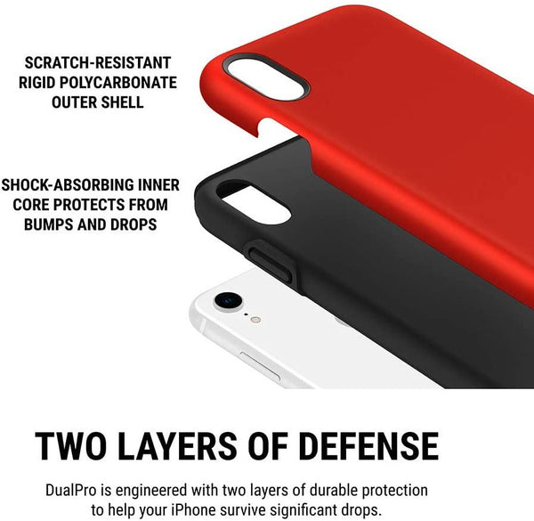 Incipio Dual Pro case for iphone XR Red/Black - IPH-1748-RBK