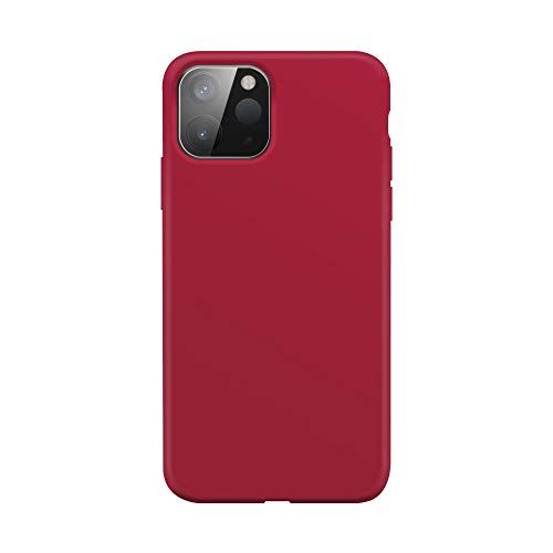 XQISIT Silicone Case for iPhone 12 Mini 5.4" Red Soft Touch Cover